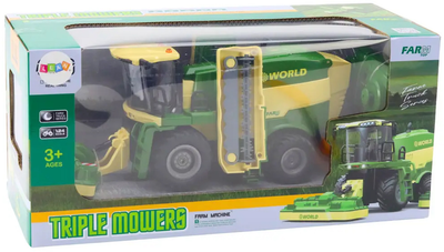 Kombajn zdalnie sterowany Lean Toys z kosiarkami 2.4G (21202) (5905991036975)