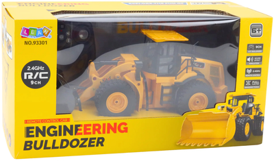 Buldożer zdalnie sterowany Lean Toys 2.4G 9CH Żółty (22694) (5905991050438)