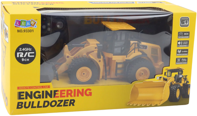 Buldożer zdalnie sterowany Lean Toys 2.4G 6CH Żółty (22700) (5905991050490)