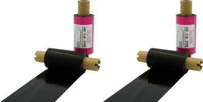 Набір ріббонів Tama WAX RF12 64 мм x 74 м, 2 шт Out (5486)