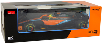 Auto zdalnie sterowane Rastar McLaren F1 1:12 Czarno-pomarańczowe (15291) (5905515356770)