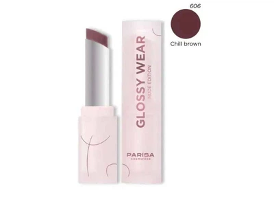Помада PARISA для губ Lipstick Glow Wear Зволожуюча PGW-06 № 606 Chill brown