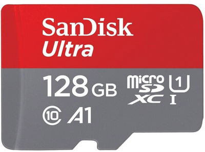 Карта памяти Sandisk 128GB microSD class 10 UHS-I A1 Ultra (SDSQUAB-128G-GN6MN)