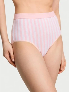 Трусики сліпи жіночі бавовняні Victoria's Secret 27027229 XS Рожеві (2126439778305)