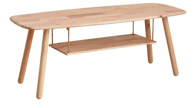 Stolik kawowy - Ława HOMLA MERON 120 x 50 x 46.5 cm naturalny (5904183871219)