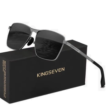 Мужские поляризационные солнцезащитные очки KINGSEVEN 7601 Gun Gray Box