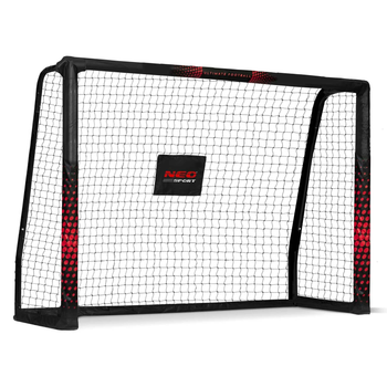 Bramka do piłki nożnej Neo Sport 180 x 120 x 60 cm czarno-czerwona NS-463 (5903890617714)