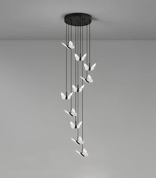 Люстра підвісна Butterflies (Small) Чорний LED (SDLC-00057)