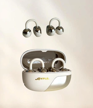 Бездротові Bluetooth навушники Joyful Ear Clip S19 бежевий