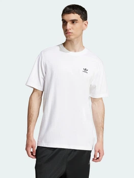Футболка хлопковая длинная мужская Adidas Originals Trefoil Essentials JI8544 XL Белая (4067902541143)