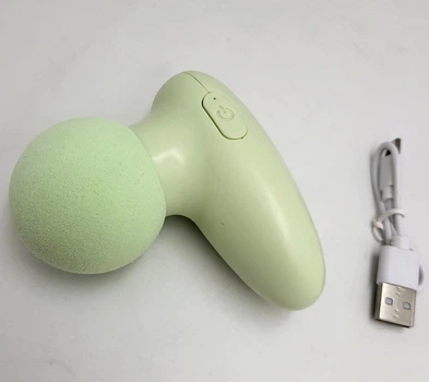 Массажер аккумуляторный мышечный ударный карманный от USB для вибрационного массажа 6 режимов Fascial Gun UKC зеленый