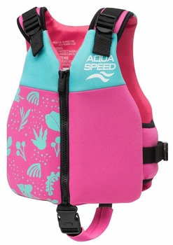 Жилет для плавания Aqua Speed Safe Splash 61125 19-30 кг (626-03) Turquoise/Pink