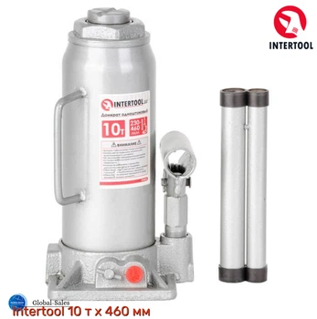 Домкрат гидравлический Intertool 10 т х 460 мм одноштоковый (GT0025)