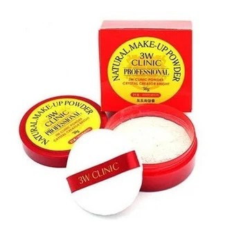 Пудра рассыпчатая с блестками 3W Clinic Professional Natural make-up powder №10 Transparent Pearl 30 г.