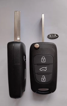 Корпус выкидного ключа для KIA 3 кнопки с лезвием HY19D / HYN17 Kia / Hyundai (04-12)