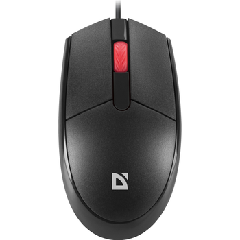 Мышь проводная Defender Delta MM-523 1000 DPI, 3 бесшумные кнопки, оптическая, симметричная Black (52523)