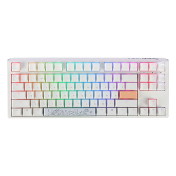 Клавіатура дротова механічна Ducky One 3 TKL Cherry MX Blue RGB UA White (DKON2187ST-CUAPXPWWWSC1)