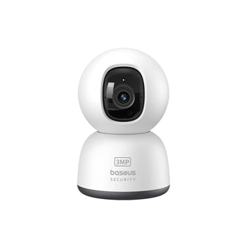 IP-камера поворотна Baseus Security P1 Lite 2K 3 Мп, огляд 360° з автотрекінгом руху (AI-детекція, білий)