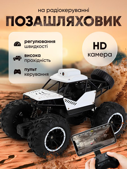 Машина на радіокеруванні для дітей джип на радіоуправлінні іграшка дитяча машинки на пульті управління акумуляторна з підсвіткою камерою пультом
