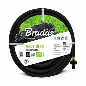 Шланг який сочиться Bradas 1/2" 7,5 м Чорний