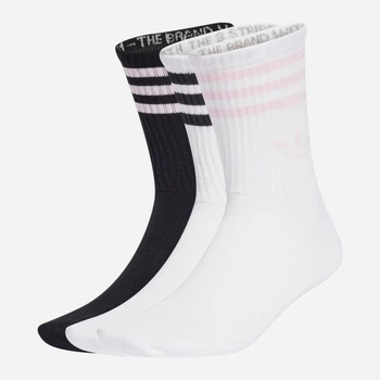 Набір чоловічих шкарпеток Adidas 3-Stripes Crew Socks 3 Pairs JV7405 40-42 3 пари Білий (4068807914971)