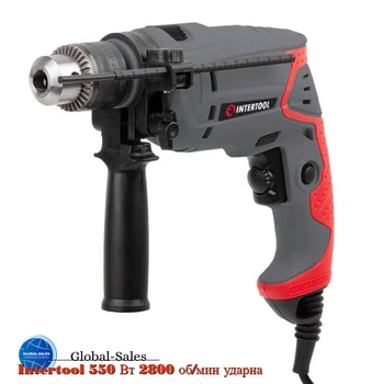 Дрель ударная Intertool 550 Вт (DT-0107) 2800 об/мин