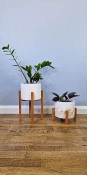 Комплект підставок для вазонів та квітів 2 шт WoodDecor покриті олією