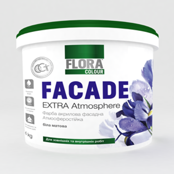 Фасадная краска атмосферостойкая Flora Colour Extra Atmospehere 14кг