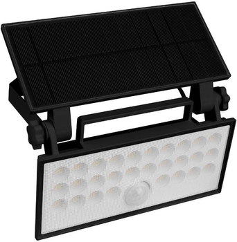 Lampa solarna z czujnikiem ruchu DPM SBT008 800 lm 4000 K Black (5906881221938)