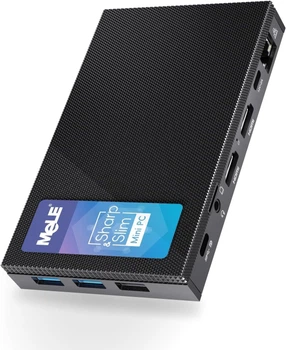 Мини ПК MeLE Quieter 4C 81Q / Intel N100 / RAM 8GB / SSD 128GB / 2 х HDMI / LAN / Wi-Fi 5 / Bluetooth 5.1 / Black Б/В