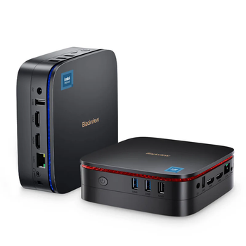 Міні ПК Blackview MP60 / Intel Celeron N5095 / RAM 16GB / SSD 512GB / 2 x HDMI / LAN / Wi-Fi 5 / Bluetooth 4.2 / Windows 11 / Чорний