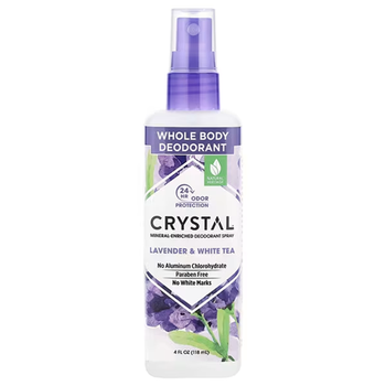 Мінеральний дезодорант-спрей Лаванда і білий чай Crystal Mineral-Enriched Deodorant Spray Lavender & White Tea, 118 мл