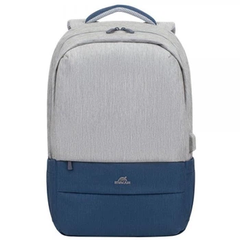 Рюкзак для ноутбука Rivacase 7567 (Grey/ Dark Blue) 17.3" Prater