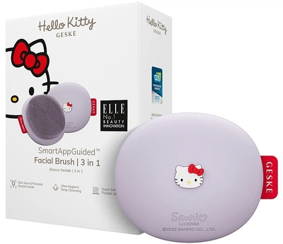 Щітка для обличчя, фіолетова - Geske Facial Brush In 1 By Hello Kitty (1448114-27237037)