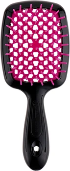 Щітка для волосся, фуксія з чорним - Janeke Superbrush Small (1034565-28828124)
