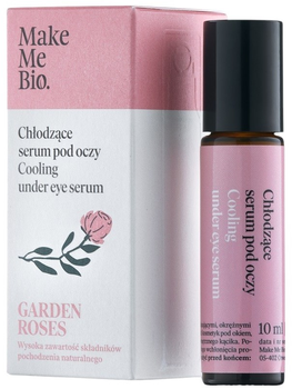 Сироватка для шкіри навколо очей Make Me Bio Garden Roses з ролером охолоджувальна 10 мл (5903111374723)