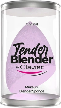 Спонж для макияжа со скошенной кромкой, сиреневый - Clavier Tender Blender Super Soft (1214785-30476473)