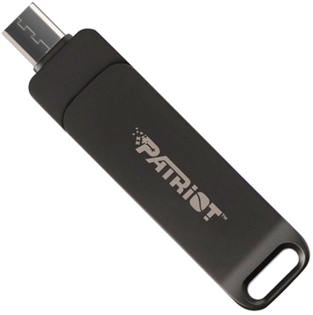 Pendrive Patriot Rage R550 128GB USB 3.2 Gen1 + Type-C Black (PE128GR550DSAD)