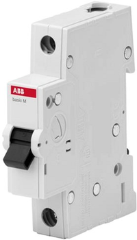 Автоматичний вимикач ABB BMS411-C63 1p 63A тип C серія Basic