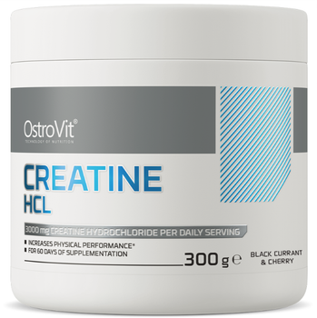 Креатин гідрохлорид OstroVit Creatine HCl 300 г чорна смородина вишня