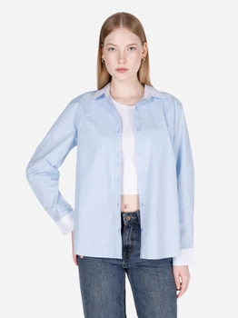 Сорочка бавовняна жіноча Colin's CL1073300LBL M Light Blue (8684112598635)