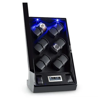 Подзаводчик часов Klarstein Klingenthal, 2200 об/мин, 14 часов, RGB-LED, сенсорный, запираемый