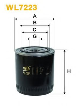Фильтр масла WIX FILTERS 654=WL7223 WIX Filters (WL7223)