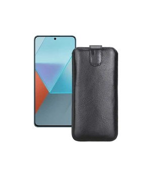 Витяжка зі шкіри для телефону Xiaomi Redmi Note 13 Pro Чорний