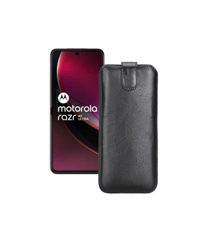 Витяжка зі шкіри для телефону Motorola Razr 40 Ultra Чорний