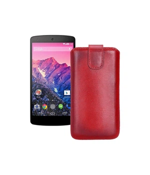 Витяжка зі шкіри для телефону LG Nexus 5 Червоний