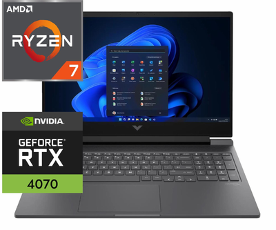Ноутбук (2024) for gaming HP Victus 16 Ryzen 7-7840HS/ 64GB / 1TB+1TB/ RTX4070 / 16.1" 240Hz