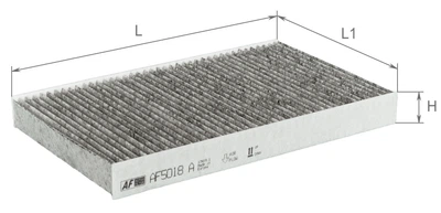 Фильтр салона Alpha Filter CITROEN C2; С3; С4; DS4; PEUGEOT 1007; 307; 308; 408; RCZ; 1.1; 1.2; 1.4; 1.6; 2.0; 2001- угольный (AF5018A)
