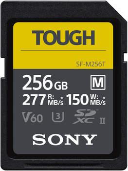 Карта памяти Sony SDXC 256GB UHS-II U3 V60 Tough (SFM256T.SYM)