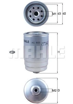 Паливний фільтр Knecht/MAHLE (KC605D)